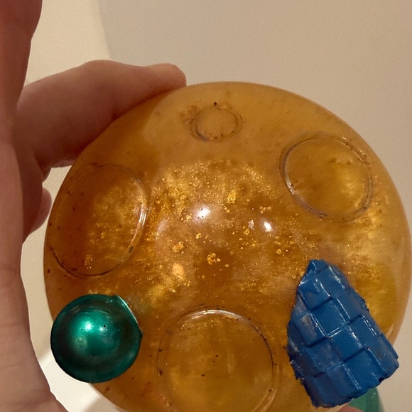 Unique Resin Whimsical Mushroom House Jar - Picture 5 of 10